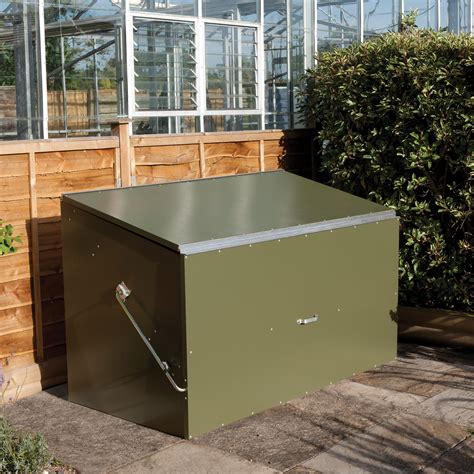 metal box for garden|small outdoor metal storage box.